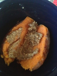 Snacking on sweet potatoes and almond butter. Who am I?